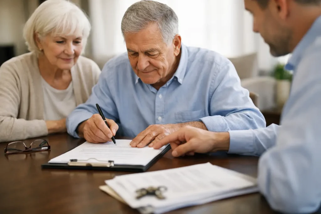 Signing Documents for Elderly Parents